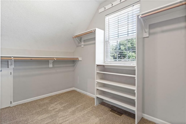 17940 W 158th Ct, Olathe, KS 66062 - walk in closet with lofted ceiling and carpet flooring