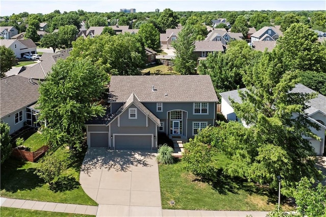 17940 W 158th Ct, Olathe, KS 66062 - aerial perspective of suburban area