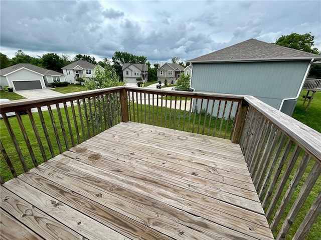21800 Southcreek Rd, Peculiar, MO 64078 - deck with a residential view and a yard