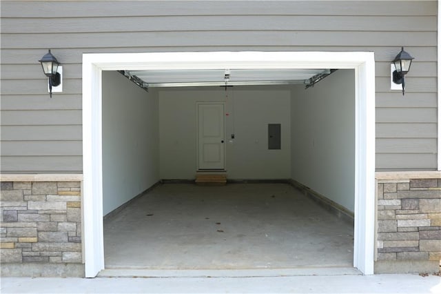 822 Carolina St, Neodesha, KS 66757 - garage featuring electric panel