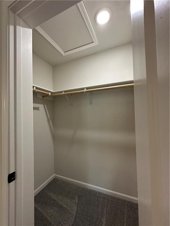 822 Carolina St, Neodesha, KS 66757 - walk in closet featuring dark colored carpet