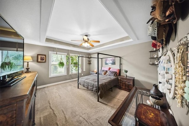 14115 NW 68th St, Parkville, MO 64152 - bedroom featuring a tray ceiling and carpet flooring