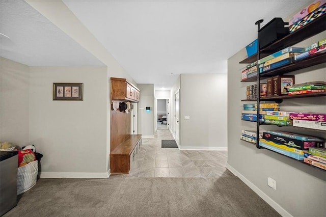 14115 NW 68th St, Parkville, MO 64152 - hall with baseboards and carpet floors