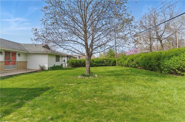 13 P Lake Shore Dr, Lake Lotawana, MO 64086 - view of green lawn featuring a patio area