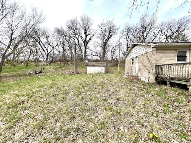 606 K 20th Hwy, Horton, KS 66439 - view of yard with a deck