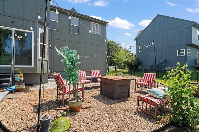 20112 W 220th St, Spring Hill, KS 66083 - view of patio / terrace featuring a fire pit