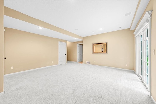 15723 W 61st Ter, Shawnee, KS 66217 - empty room featuring light carpet and recessed lighting