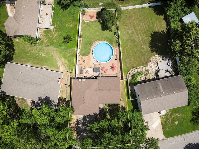315 Goodrich Dr, Warrensburg, MO 64093 - aerial view of property's location featuring property boundaries highlighted