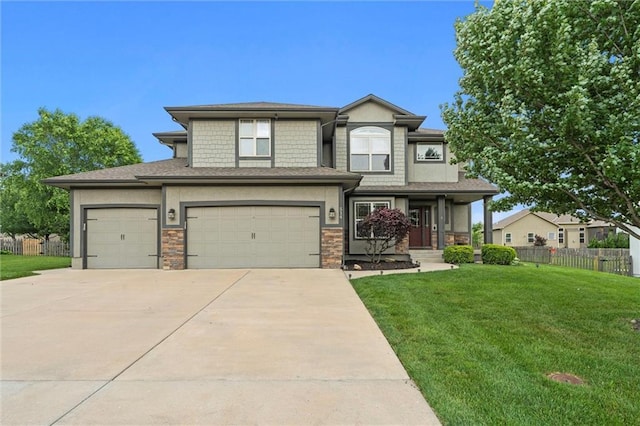 514 NE Viewpark Dr, Lees Summit, MO 64086 - view of front of house featuring driveway, a garage, and a porch