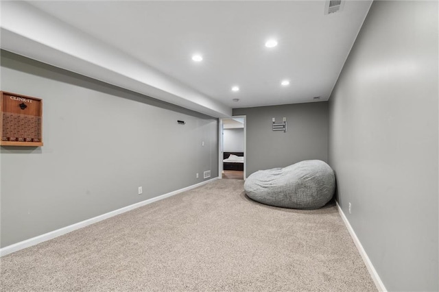 514 NE Viewpark Dr, Lees Summit, MO 64086 - living area featuring carpet and recessed lighting