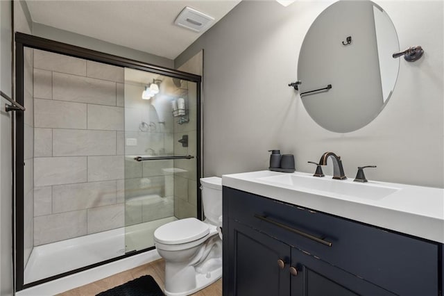 514 NE Viewpark Dr, Lees Summit, MO 64086 - bathroom with a stall shower and vanity