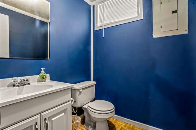2004 NE Wien Ave, Blue Springs, MO 64029 - bathroom featuring electric panel and vanity