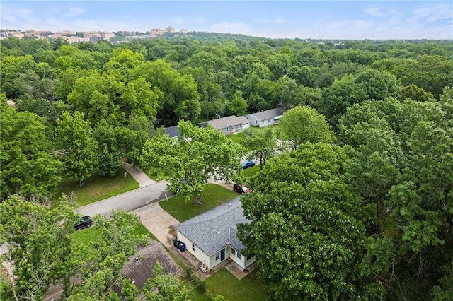 1521 W 22nd St, Lawrence, KS 66046 - drone / aerial view of a forest