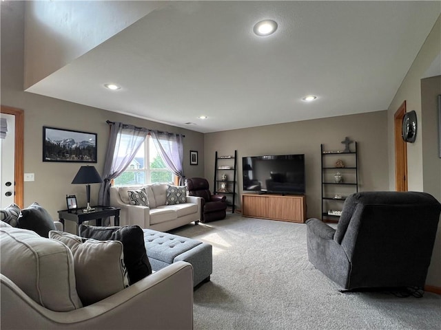938 S 17th St, Leavenworth, KS 66048 - living room with carpet and recessed lighting