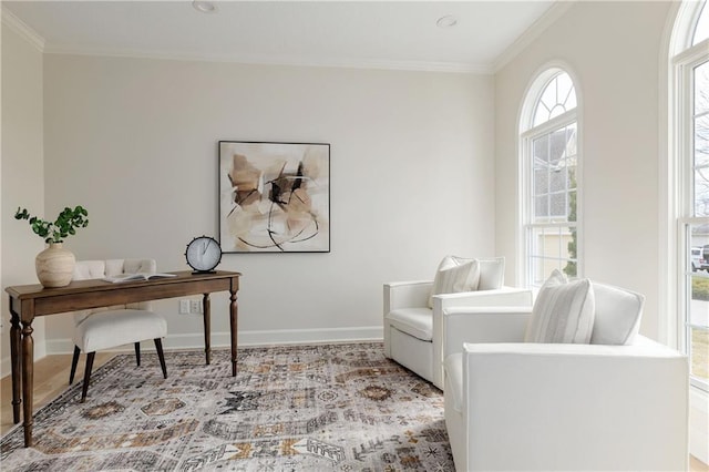 14600 Reinhardt Ln, Leawood, KS 66224 - office space with crown molding and wood finished floors