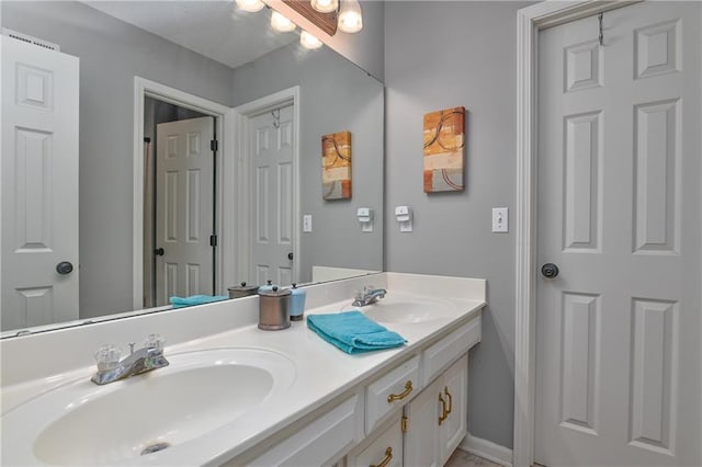 5303 Hallet St, Shawnee, KS 66216 - bathroom featuring double vanity