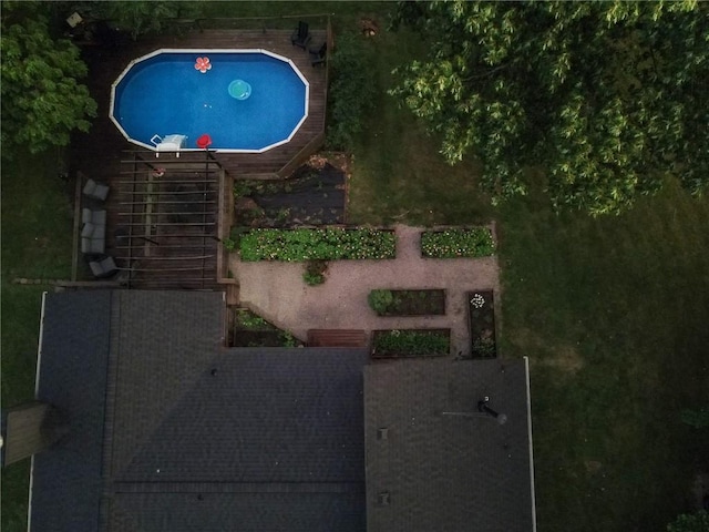 11001 S Perdue Rd, Grain Valley, MO 64029 - aerial view of a pool area