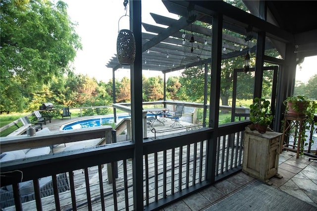 11001 S Perdue Rd, Grain Valley, MO 64029 - deck with a pergola