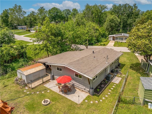 1112 Anderson St, Warrensburg, MO 64093 - aerial view of property and surrounding area