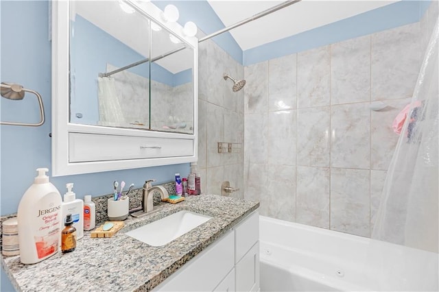 1112 Anderson St, Warrensburg, MO 64093 - full bath featuring a combined bath / shower with jetted tub and vanity