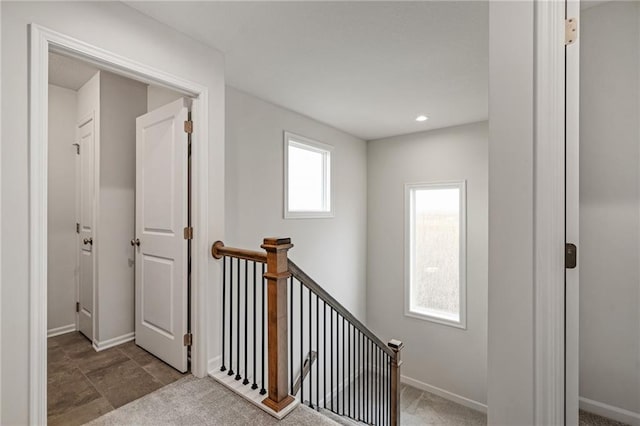 24840 W 178th Ct, Gardner, KS 66030 - hall featuring an upstairs landing and recessed lighting