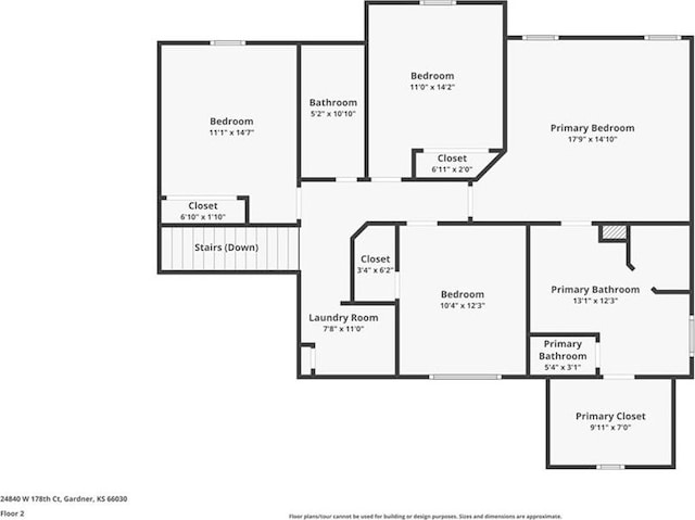 24840 W 178th Ct, Gardner, KS 66030 - view of floor plan / room layout