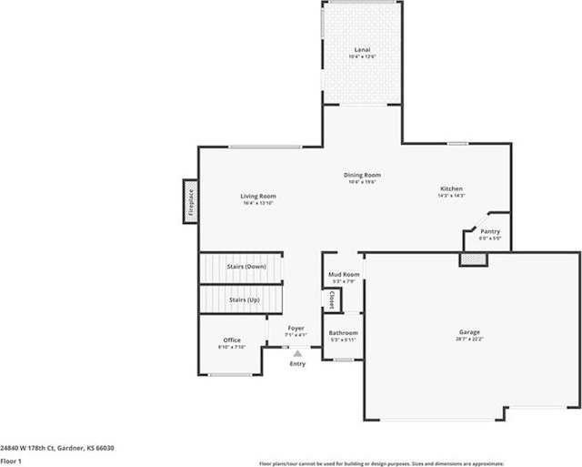 24840 W 178th Ct, Gardner, KS 66030 - view of room layout