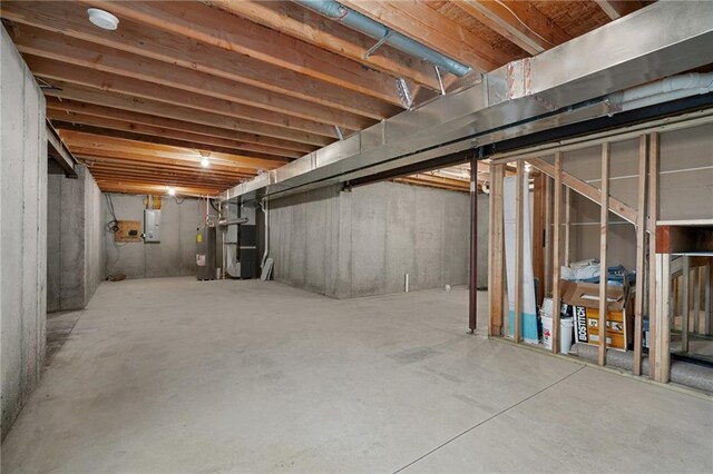 24840 W 178th Ct, Gardner, KS 66030 - unfinished basement featuring heating unit and electric panel