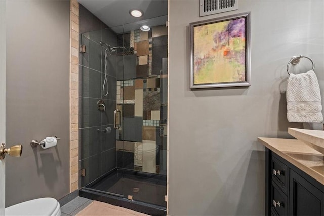 3514 W 47th Pl, Roeland Park, KS 66205 - bathroom with vanity and a shower stall