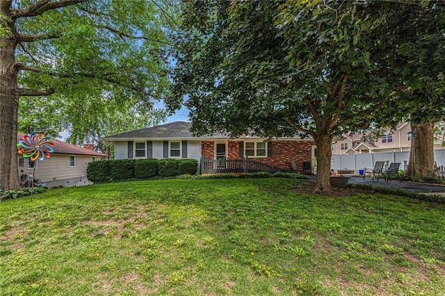 308 E Meadow St, Smithville, MO 64089 - ranch-style house featuring a patio area