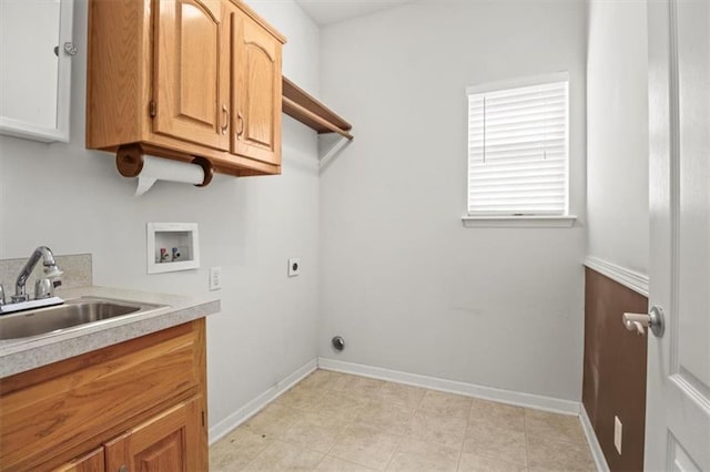 1111 SW 13th St, Oak Grove, MO 64075 - washroom with hookup for a washing machine, hookup for an electric dryer, and cabinet space