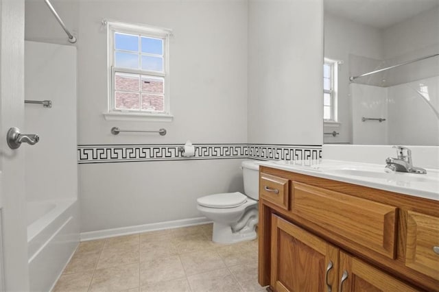 1111 SW 13th St, Oak Grove, MO 64075 - bathroom featuring vanity, shower / washtub combination, and tile patterned flooring