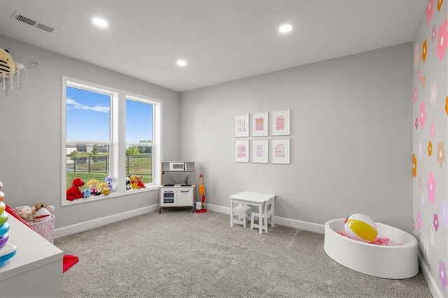 1104 SW Magnolia Cir, Oak Grove, MO 64075 - game room featuring carpet flooring and recessed lighting