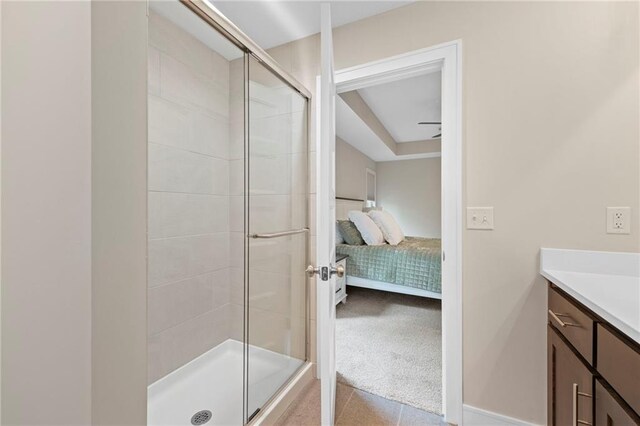 11807 S Kenton St, Olathe, KS 66061 - ensuite bathroom with a stall shower and vanity