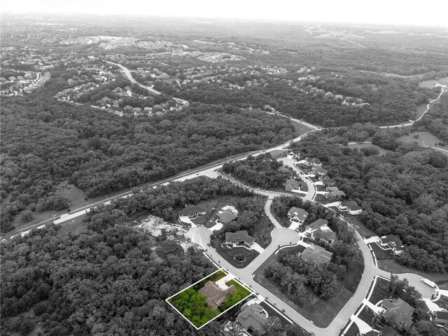 11807 S Kenton St, Olathe, KS 66061 - view of property location featuring property boundaries highlighted and a forest