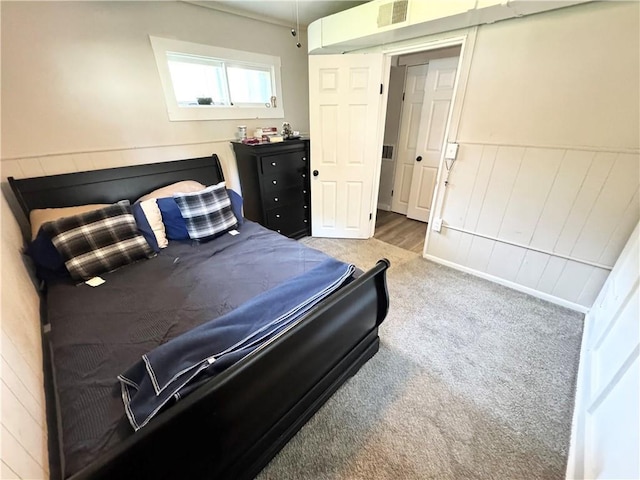 110 W 7th St, Knob Noster, MO 65336 - bedroom with carpet and wainscoting