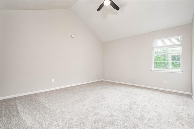 4612 Whispering Winds Dr Unit B, Lees Summit, MO 64064 - carpeted empty room featuring a ceiling fan and lofted ceiling