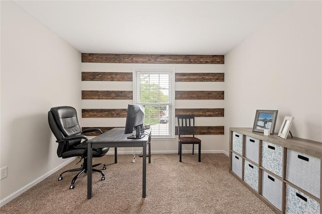 2433 Post Oak Rd, Olathe, KS 66061 - carpeted home office with baseboards