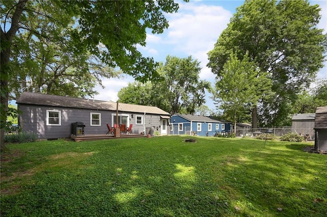 6217 Glenwood St, Mission, KS 66202 - back of house featuring a wooden deck