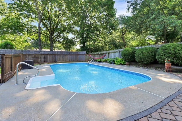 5217 Birch St, Roeland Park, KS 66205 - view of swimming pool featuring a fenced backyard and a patio area