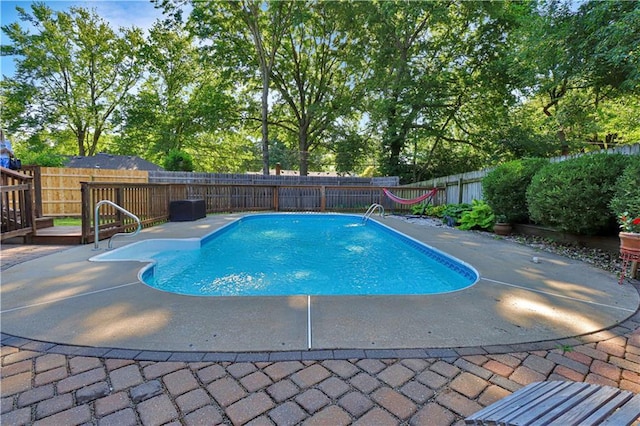 5217 Birch St, Roeland Park, KS 66205 - view of swimming pool featuring a fenced backyard and a patio