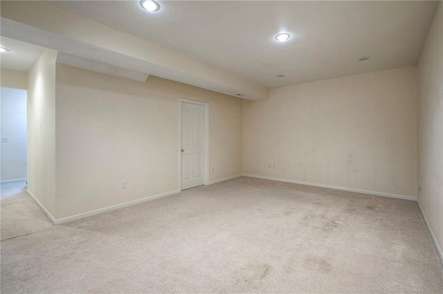 15730 S Brentwood St Unit 2602, Olathe, KS 66062 - unfurnished room with light carpet and recessed lighting