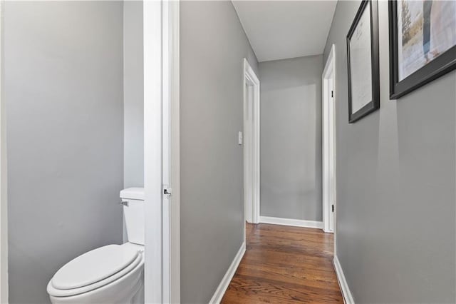 7801 W 55th Ter, Overland Park, KS 66202 - hallway with wood finished floors and baseboards