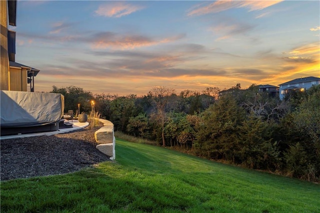 11594 S Zarda Dr, Olathe, KS 66061 - yard at dusk featuring a yard