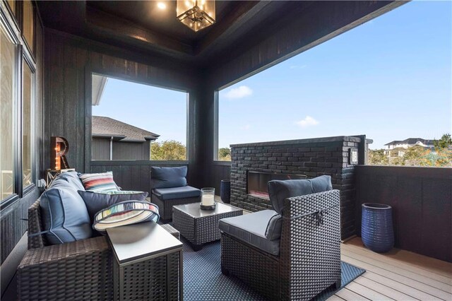 11594 S Zarda Dr, Olathe, KS 66061 - deck featuring outdoor lounge area