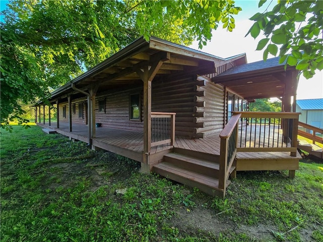2359 Gp Rd, Ks, KS 66850 - view of wooden deck