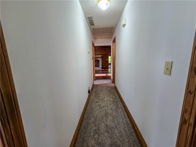 2359 Gp Rd, Ks, KS 66850 - hall with carpet and a textured ceiling