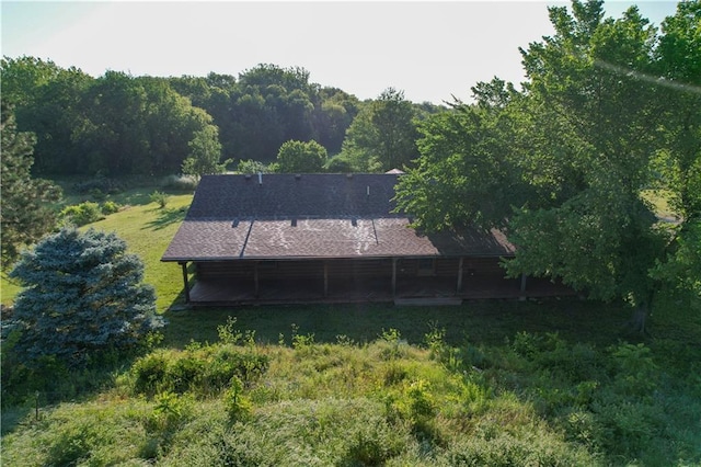 2359 Gp Rd, Ks, KS 66850 - rear view of house with a yard