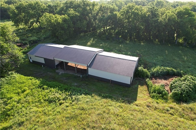 2359 Gp Rd, Ks, KS 66850 - view from above of property featuring a heavily wooded area