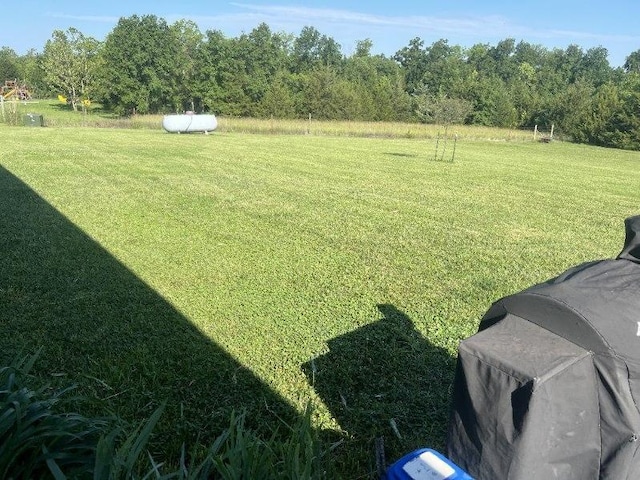 3632 SE 228th St, Lathrop, MO 64465 - view of grassy yard featuring a view of trees